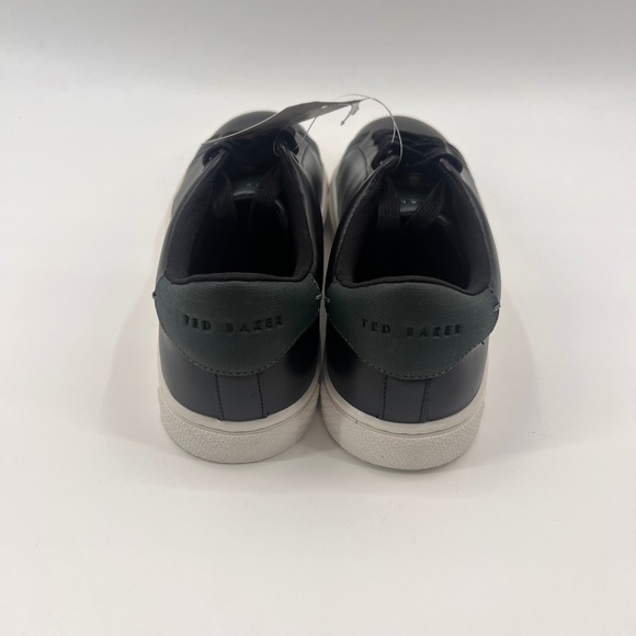 Ted Baker Mens Black Leather Low Top Sneakers Shoes 1907790 Size 9 NEW - Picture 5 of 7